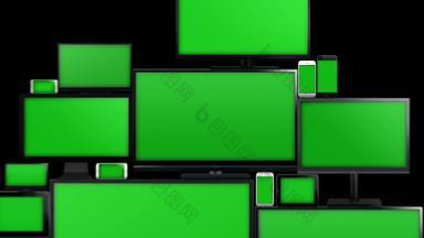 类型屏幕绿色屏幕